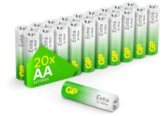 B.20 Piles LR06 GP Batterie