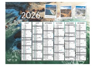 L.10 Calendriers fantaisie 55x40 Évasion