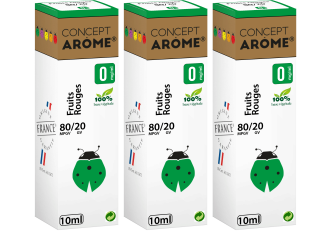 3x10ML FRUITS ROUGES 0MG