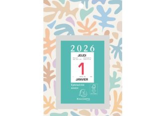 Bloc éphéméride motif