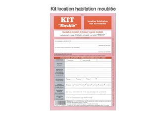 Kit contrat de location meublée
