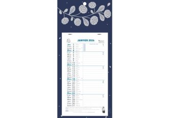 Bloc éphéméride mensuel végétal