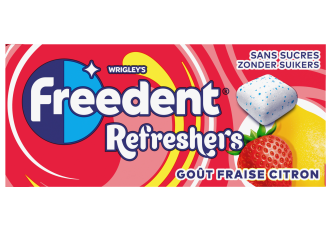 B.24 étuis Freedent Refreshers Fraise Citron