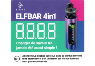 Stop rayon ELFBAR 4en1 9x10cm