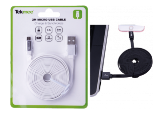 Boite de 24 câbles 2m plat Tekmee