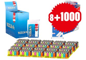PROMO 8+1000 | Filtres OCB/Rizla+ & Clipper mini pierre