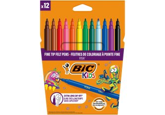 Pochette 12 feutres coloriages