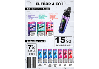 Affiche A4 Elfbar 4en1