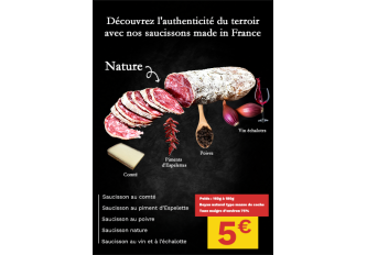 Affiche A4 Saucissons