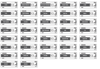 Etiquettes Rayon Adalya