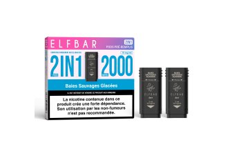 B.10 Pods x2 Elfbar 2en1 Baies sauvages glacées 10mg