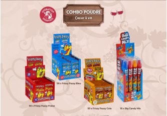 Combo poudre + casier à vin