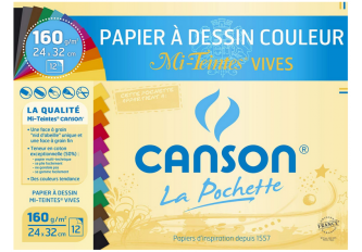 Pochettes 12 Feuilles Mi-teintes