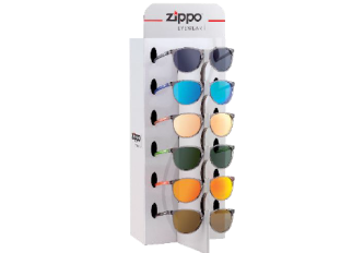 Présentoir de 9 Lunettes de Soleil Zippo