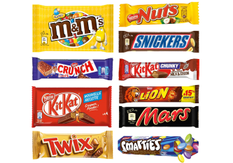 Colis 11 boîtes barres de chocolat