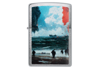 Zippo D-DAY bleu blanc rouge