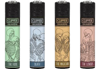 Clipper large Loving Skulls