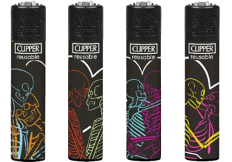 Clipper large Loving Skulls 2