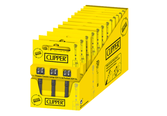 Boite de 12 étuis de 3 systèmes pierres Clipper large