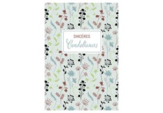 L.6 Carnets Sincère Condoléances - fleurs