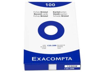 E.100 Fiches Bristol Unis