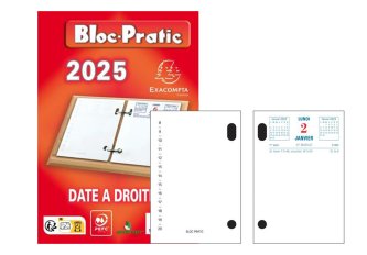 Bloc-Pratic date à droite – Rouge