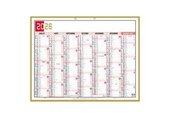 Calendrier tricolore semestriel
