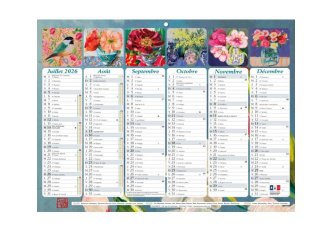 Calendrier Sophie Adde semestriel