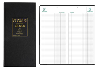 Agenda de bureau banquier 16x34cm