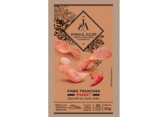 B.12 Sachets de fines tranches de Viande & Piment