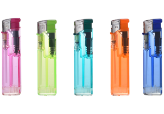 Briquets piezo transparents