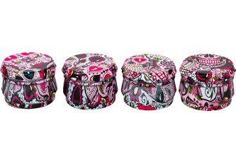 Broyeur 4 parties 55 x 41mm Mexican Skull Pink