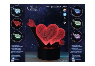 L.10 Lampes 3D Coeur