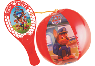 L.12 Raquettes / ballon Pat Patrouille