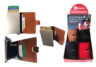 P.8 Portefeuille RFID cuir