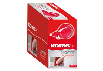 B.10 Souris correctrice Kores Scooter – Ruban à sec 8 m x 4,2 mm