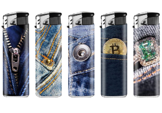 B.50 Briquets piezo Jeans