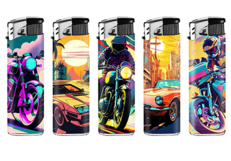 B.50 Briquets Piezo Moto et Voiture