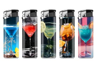 B.50 Briquets piézo Cocktail