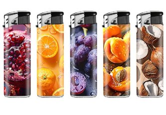 B.50 Briquets piézo fruit