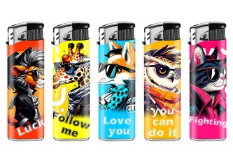 B.50 Briquets piézo Cartoon