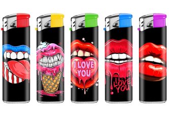 B.50 Briquets piézo Love