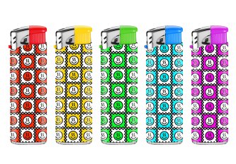 B.50 Briquets Smiley Art