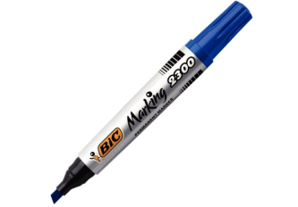 B.12 Marqueurs Pointe Biseaut 2300 Bleu