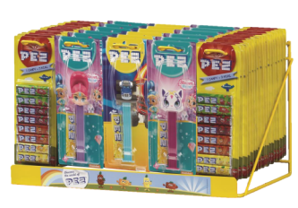 4 boîtes PEZ = 1 présentoir