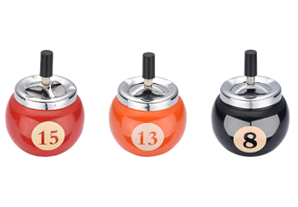 L.6 Cendriers poussoir billard