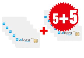 PROMO Carte SIM Lebara mobile 5 + 5 GRATUITES