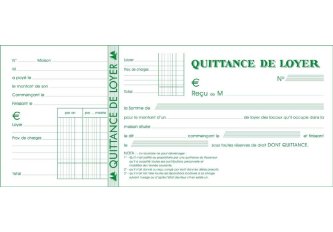 Carnet Quittance de loyer