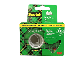 Scotch vert 1 dévidoir + 2 rouleaux