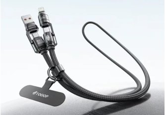 Cordon universel 4en1 Techba Black